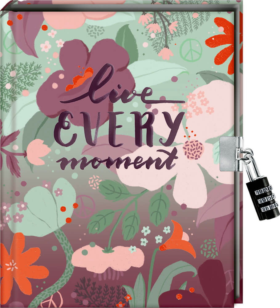 4050003953144-1 Tagebuch: Live every moment - Handlettering