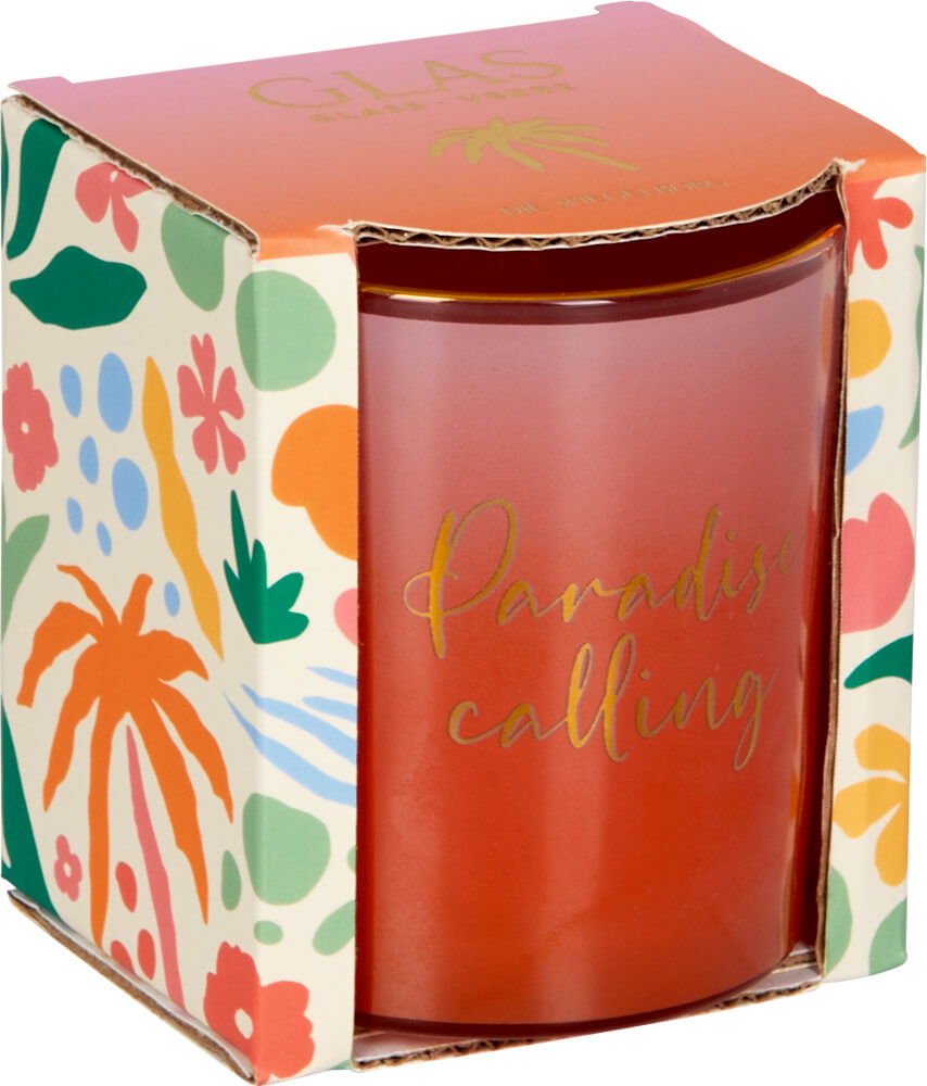 Glas - I love my Paradise (einzeln)