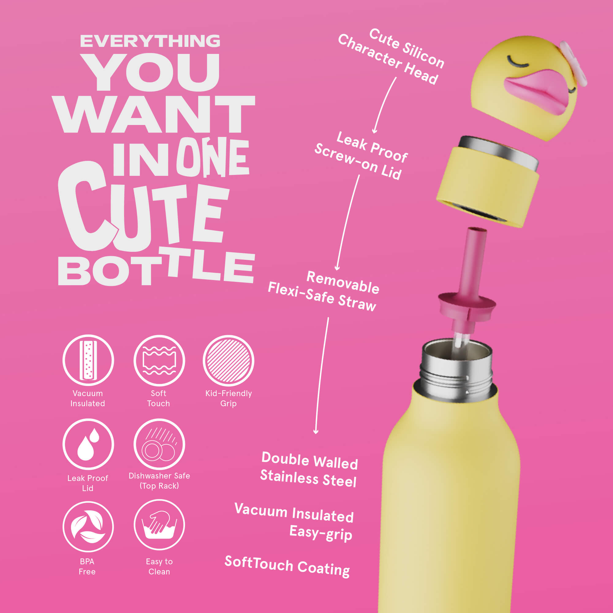 Bestie Trinkflasche Ente
