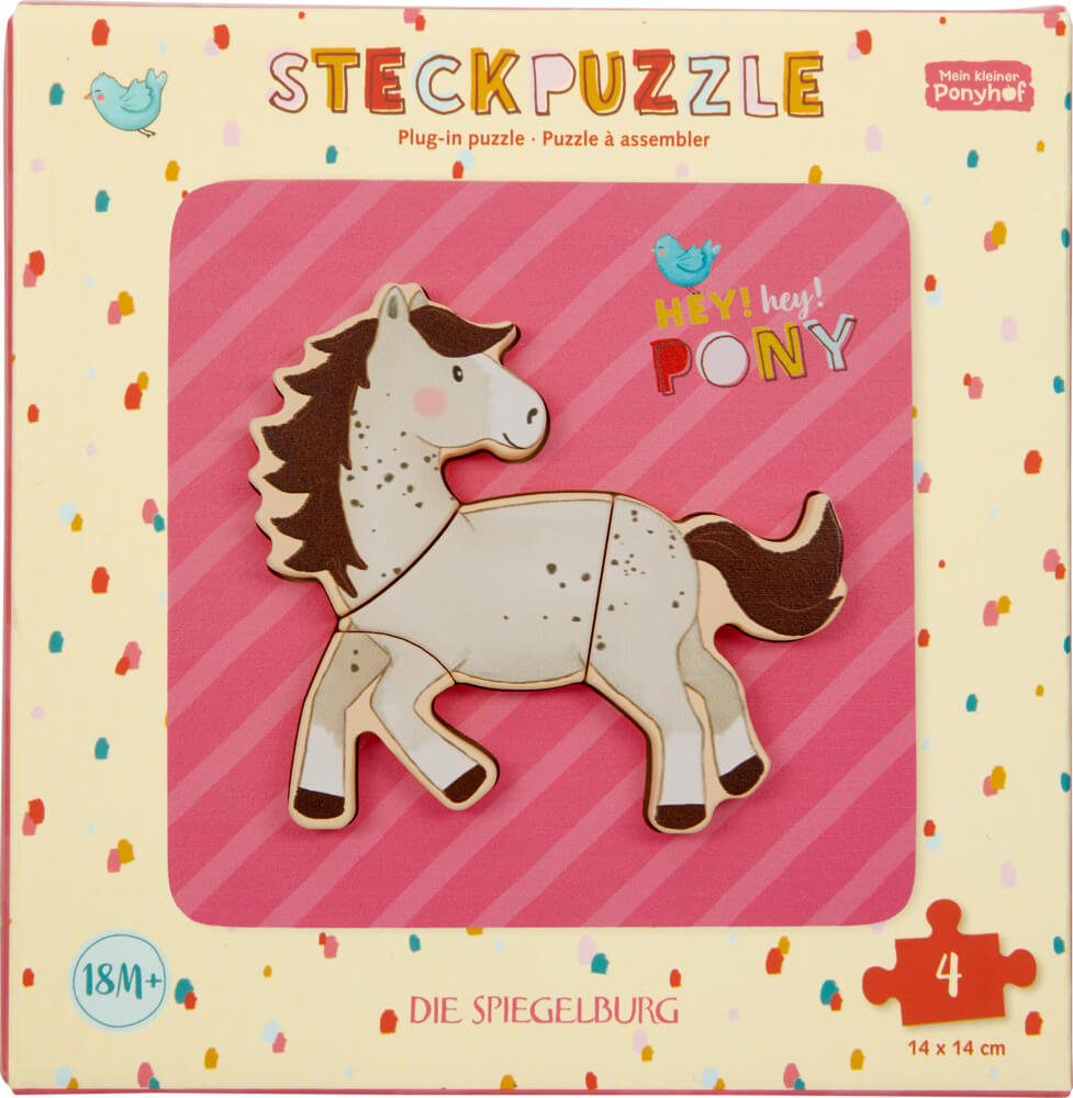 Steck-Puzzle - Mein kleiner Ponyhof (4 Teile)