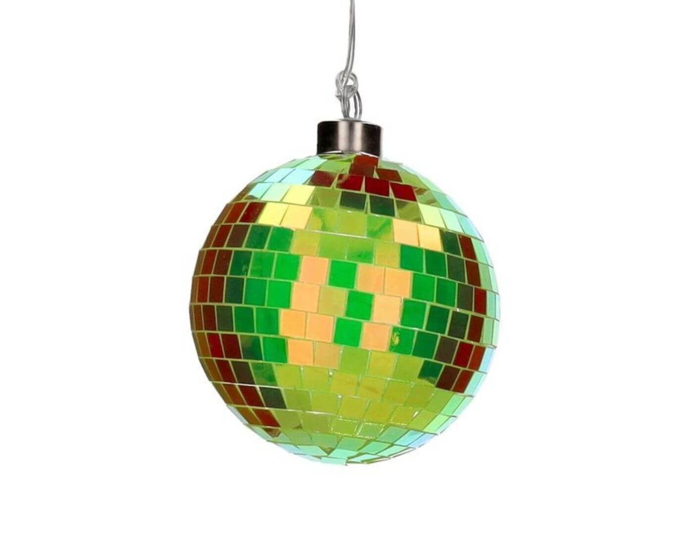 Disco, LED-Kugel, 10cm, neon grün