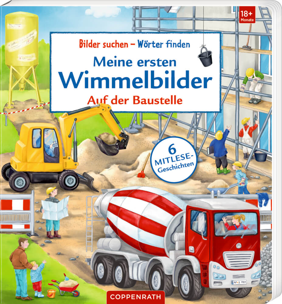 Bilder suchen-Wörter finden: Meine 1.Wimmelbilder - Auf der Baustelle