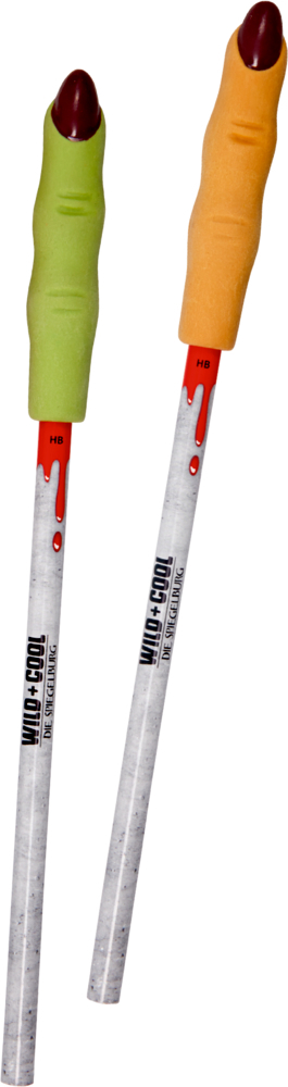 4029753180193 Bleistift mit Radier-Topper Hexenfinger - Wild+Cool (einzeln)