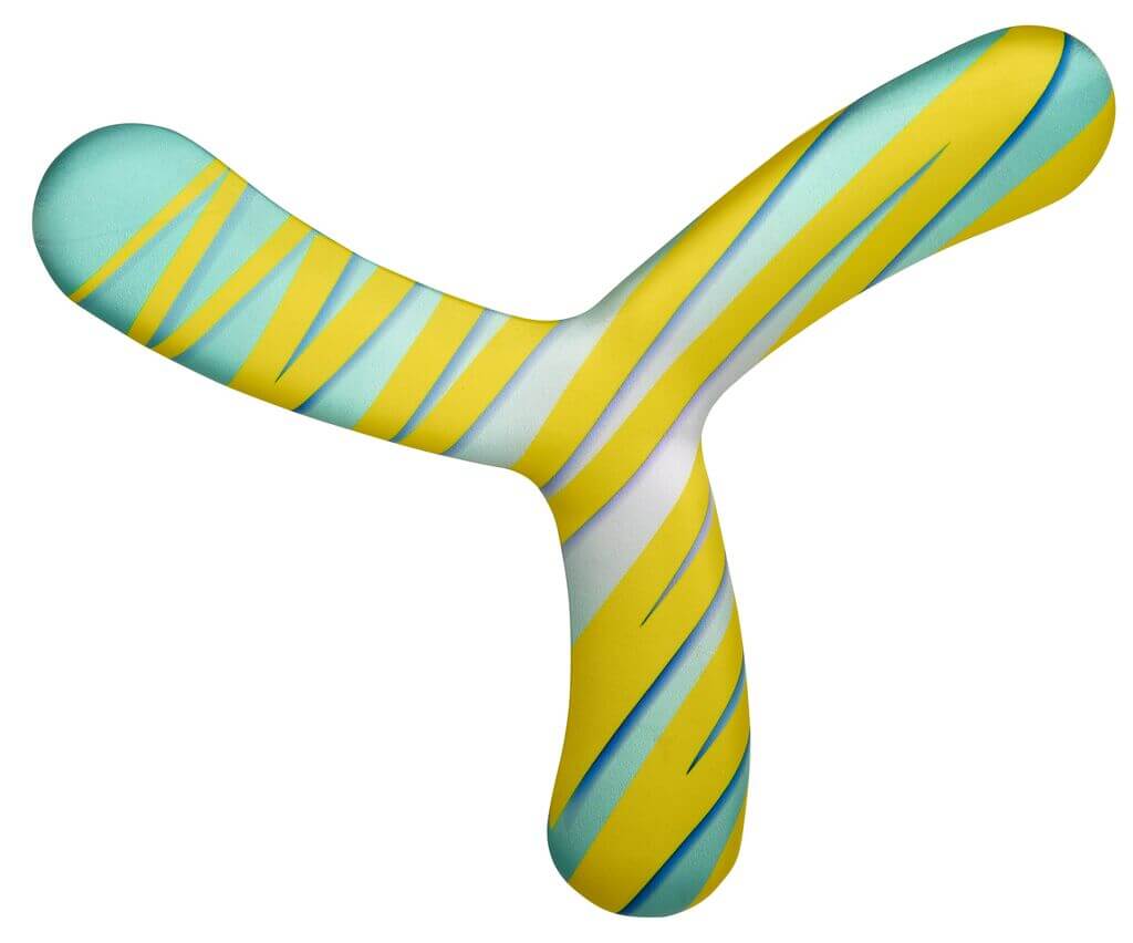 Bumerang-gelb-1 Soft Bumerang (einzeln)