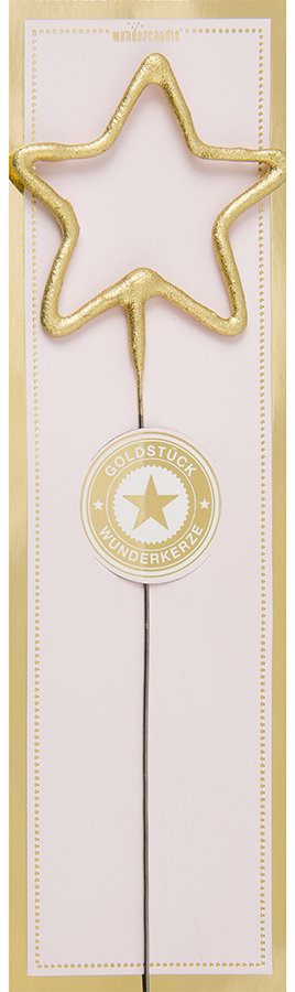 Wondercandle Stern gold