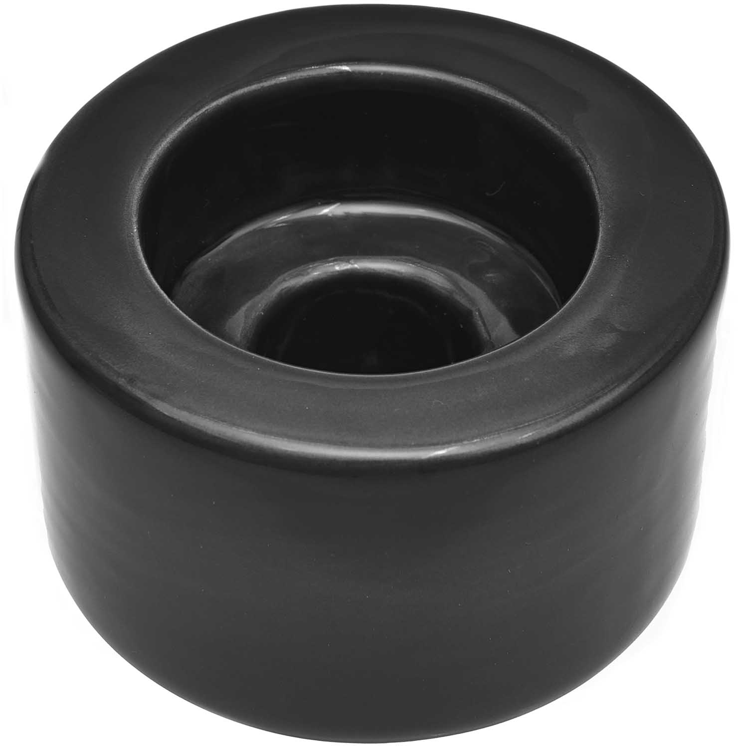 Keramik-Kerzenhalter multifunktional schwarz, Kerzenständer