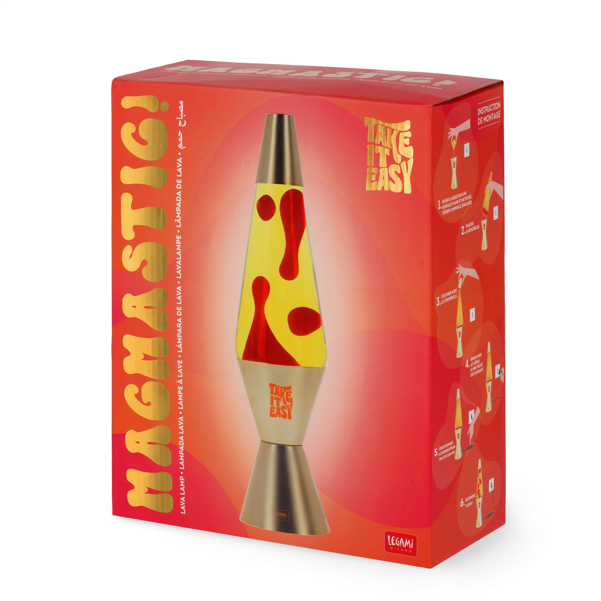 LAV0001_8 MAGMASTIG! Lavalampe 'Gold' - Take it easy