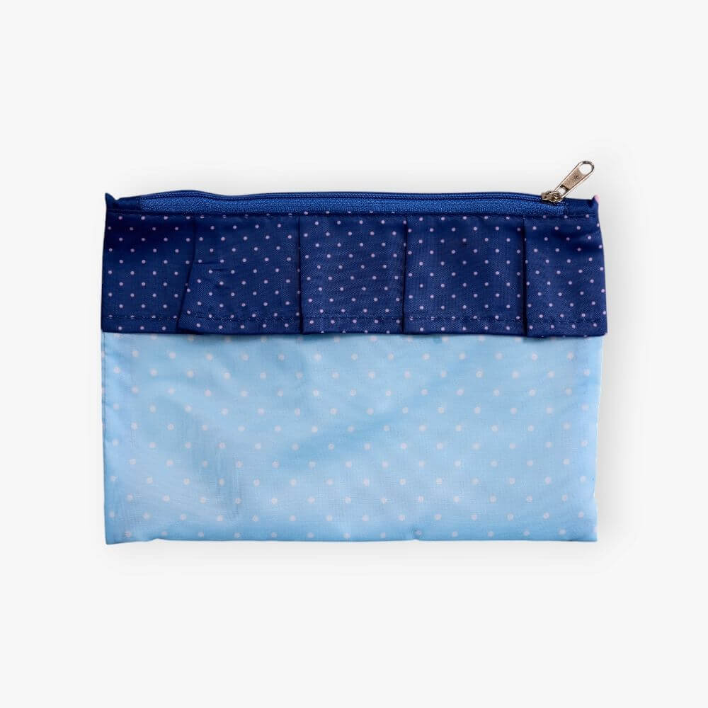 Easy Bag Volant Punkte blau