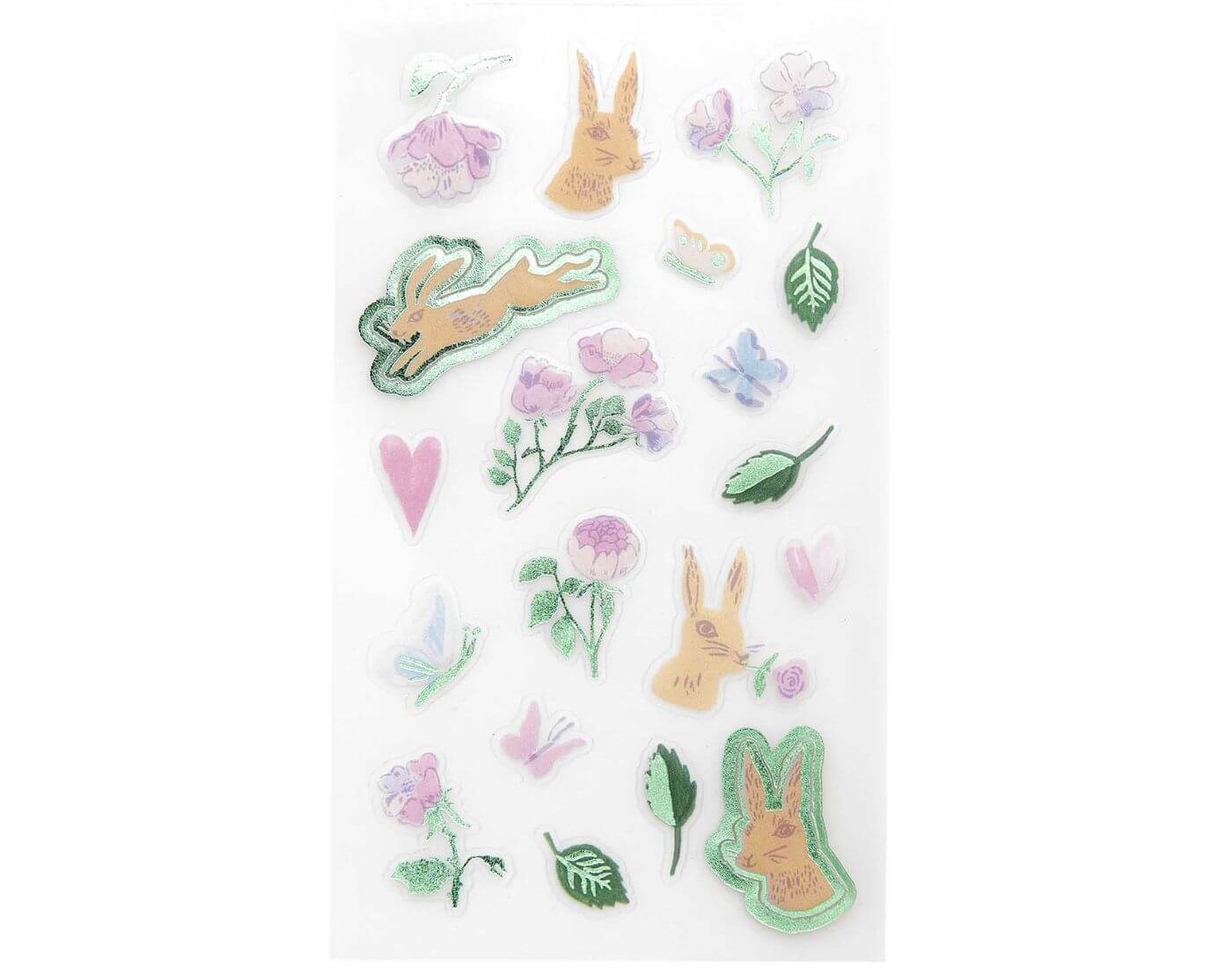 rico-sticker-hasen-2 Paper Poetry Foliensticker Blumen/Hasen 4 Bögen