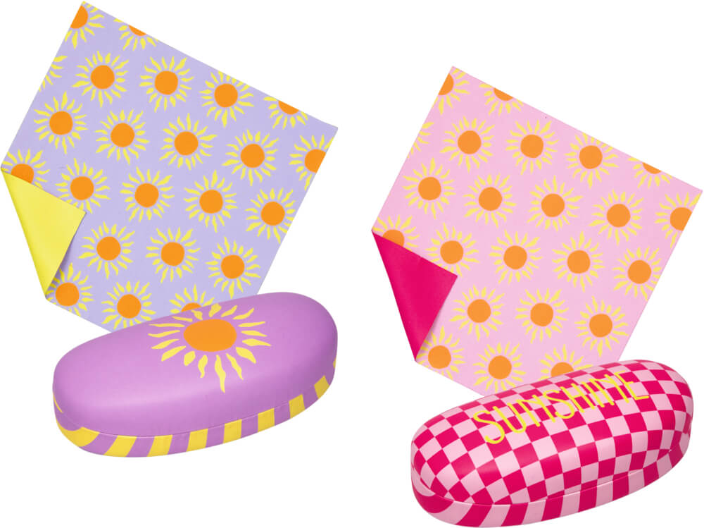 Brillenetui mit Putztuch - I love Summer (einzeln) Brillenetui mit Putztuch - I love Summer (einzeln)