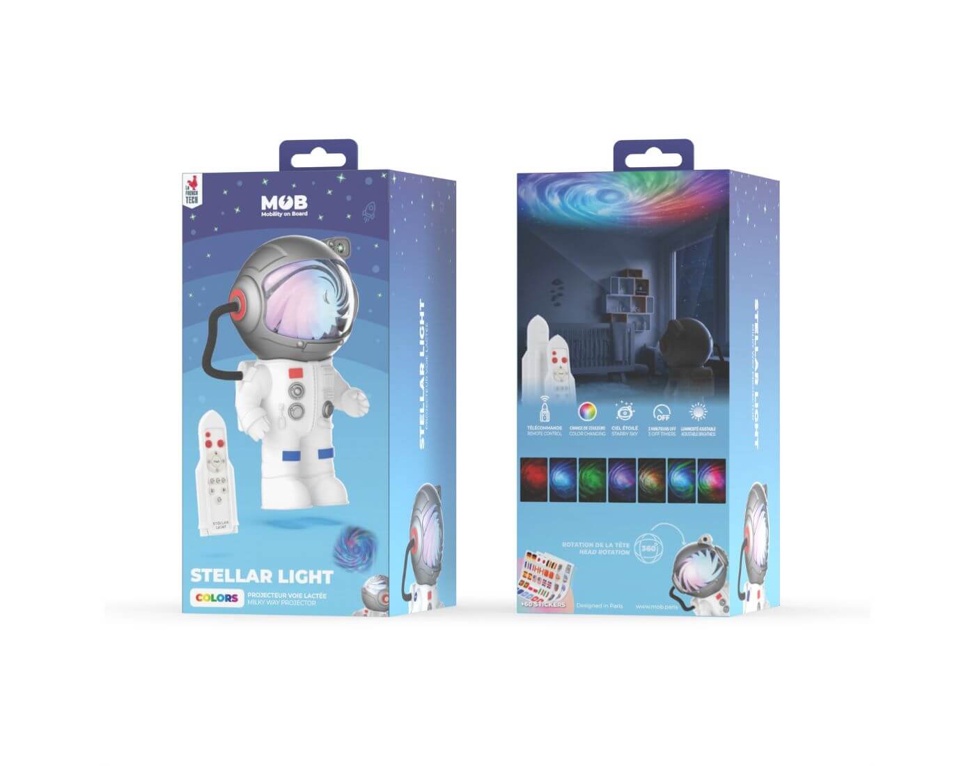 MOB Stellar Light Colors - Milky Way Projector - Astronaut