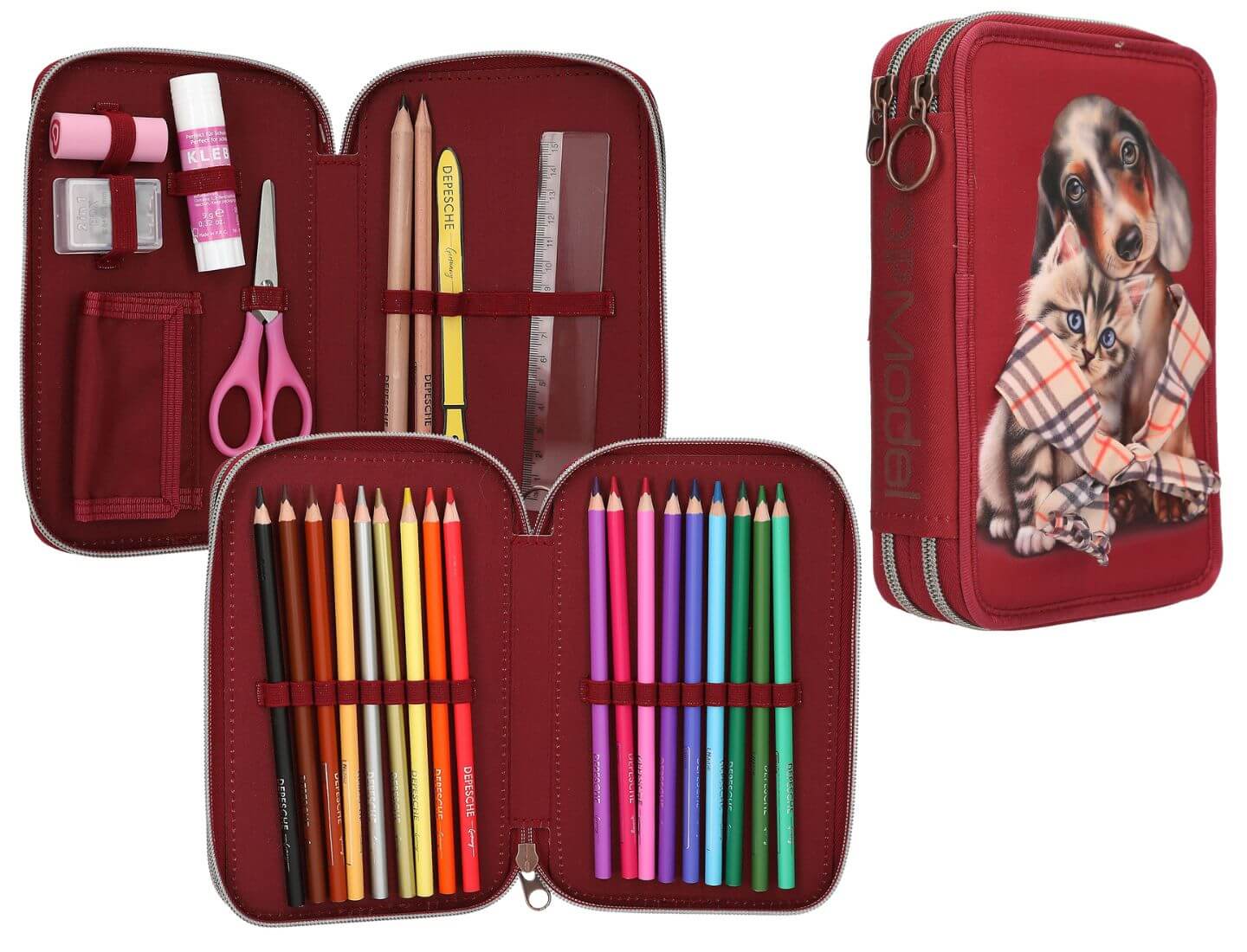 TOPModel 2 Fach Federtasche FUR EVER FRIENDS