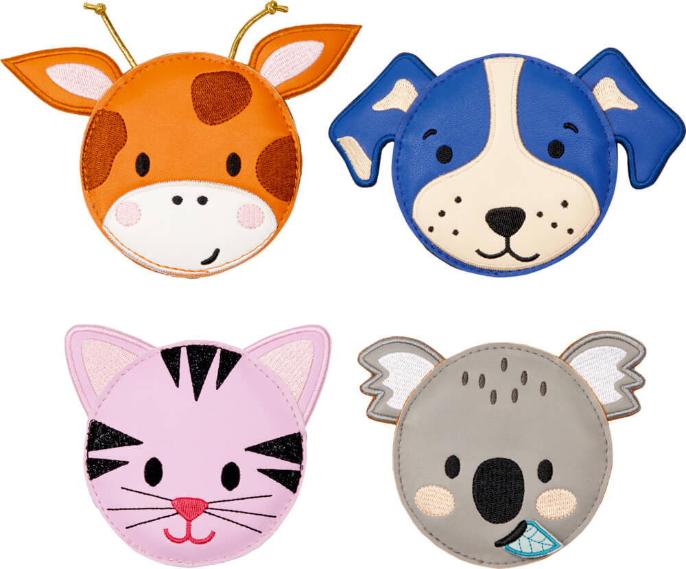 Kleines Portmonee Bunte Geschenke - Tierköpfe (einzeln)