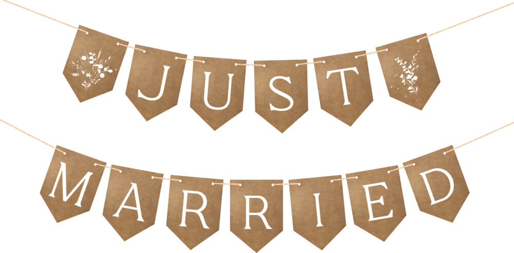 4050003952123 DIY-Girlande - Just Married
