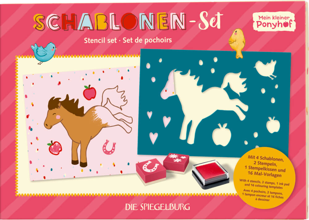 40297531797844juxu0tX6uuTe Schablonen-Set - Mein kleiner Ponyhof