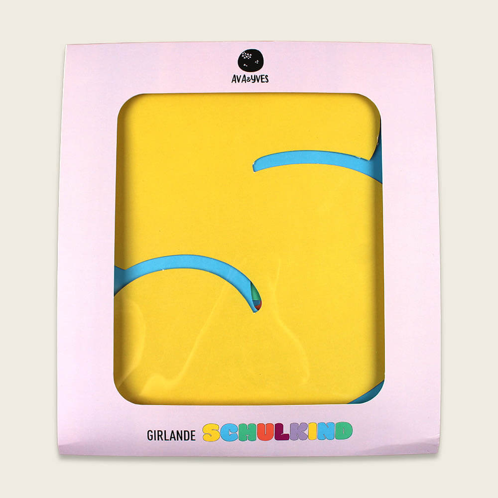 Girlande rainbow colours – Schulkind