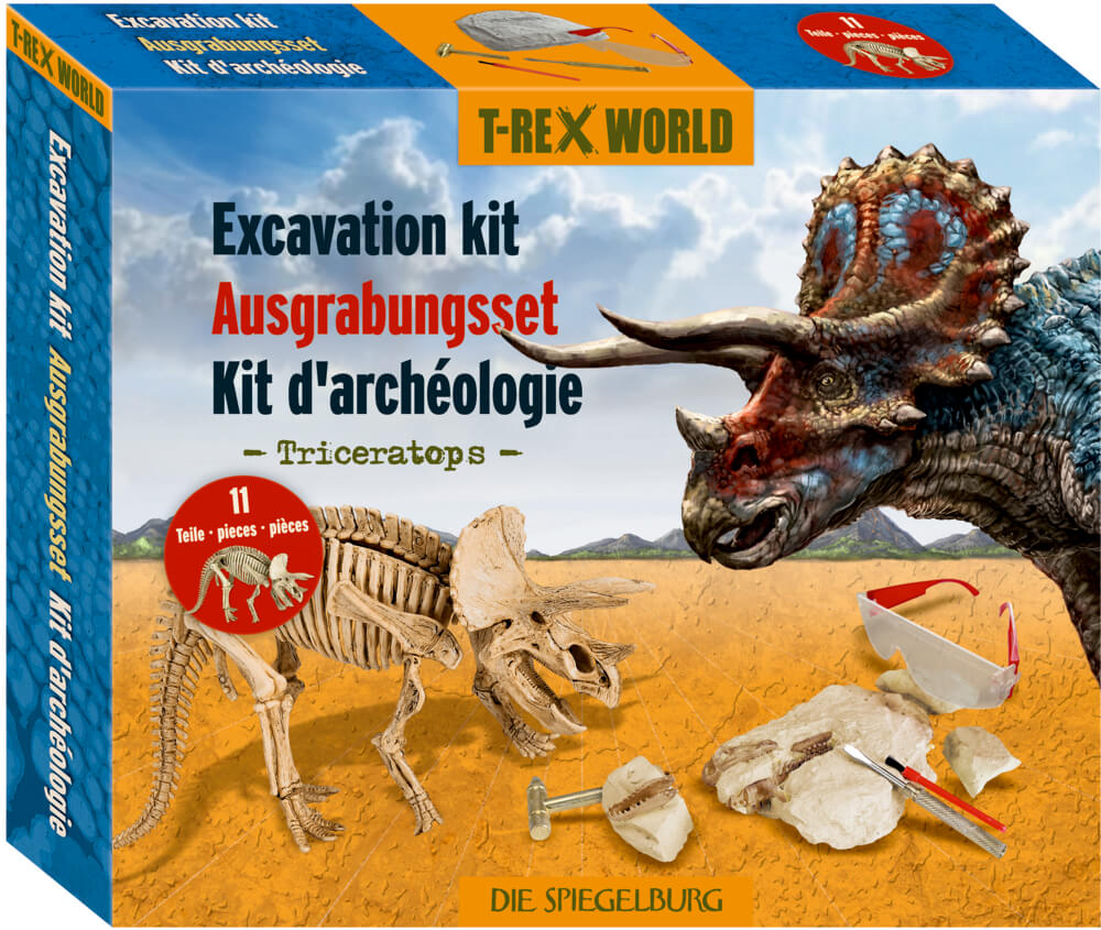 4029753184955 Großes Ausgrabungsset Triceratops - T-Rex World
