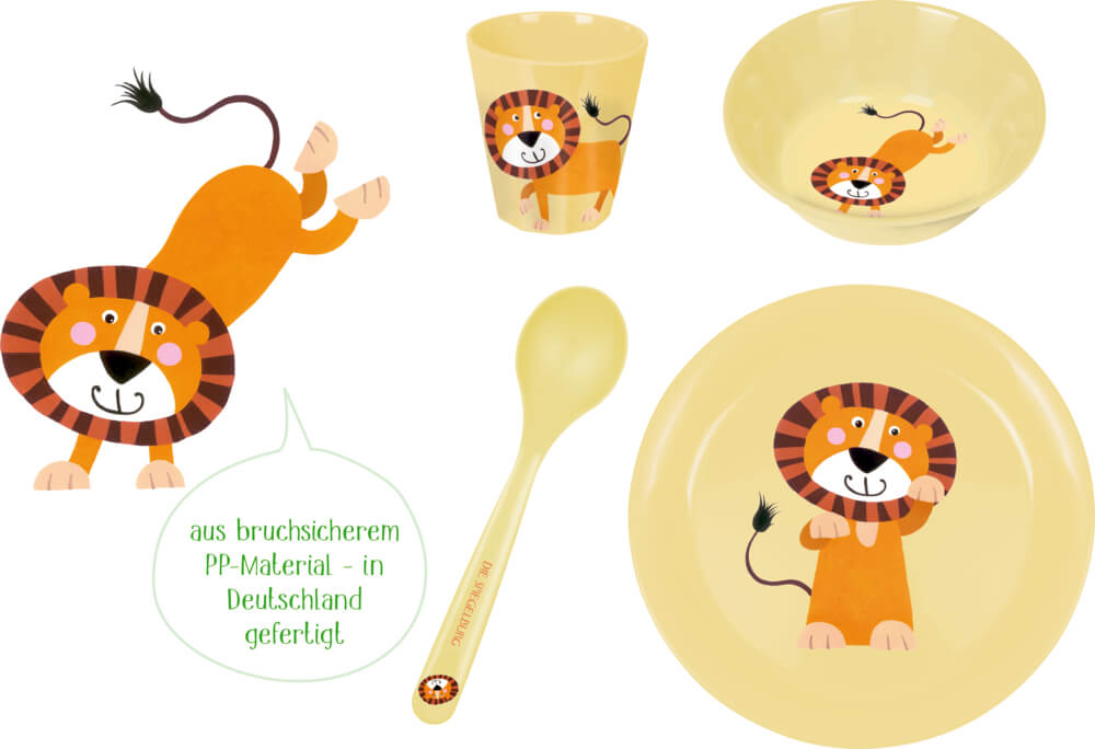 Geschirr Geschenkset Löwe - Freche Rasselbande