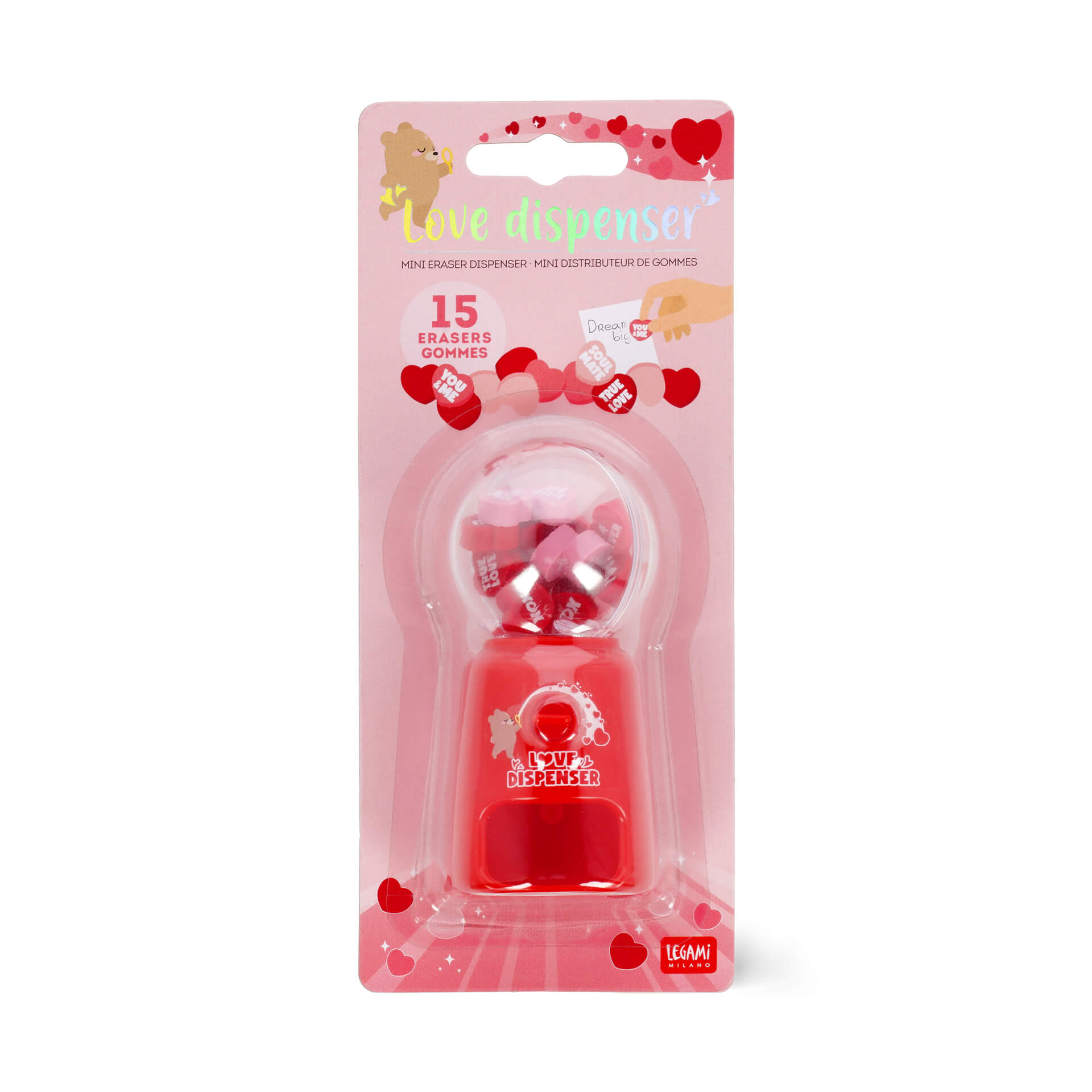 Mini-Radiergummispender - Love Dispenser