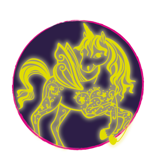 4029753160416_6 Fluoreszierender Sticker Einhorn-Paradies