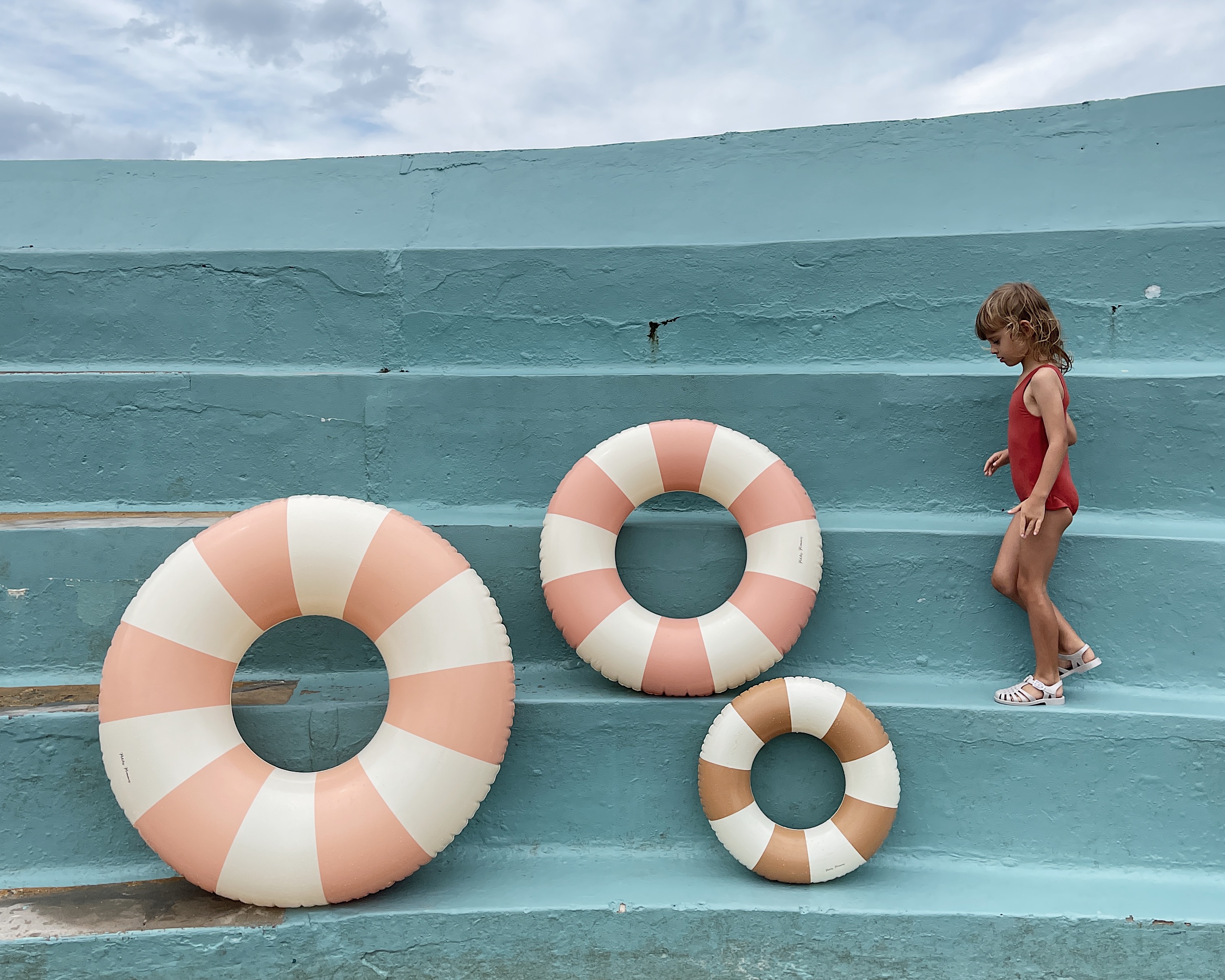 Schwimmring Celine Peach Daisy 120cm