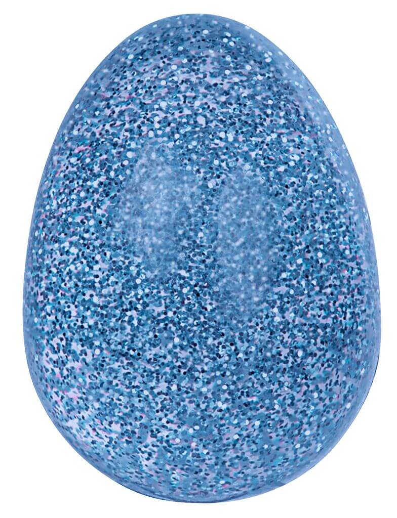 Glitzernder Eier-Flummi, sort.