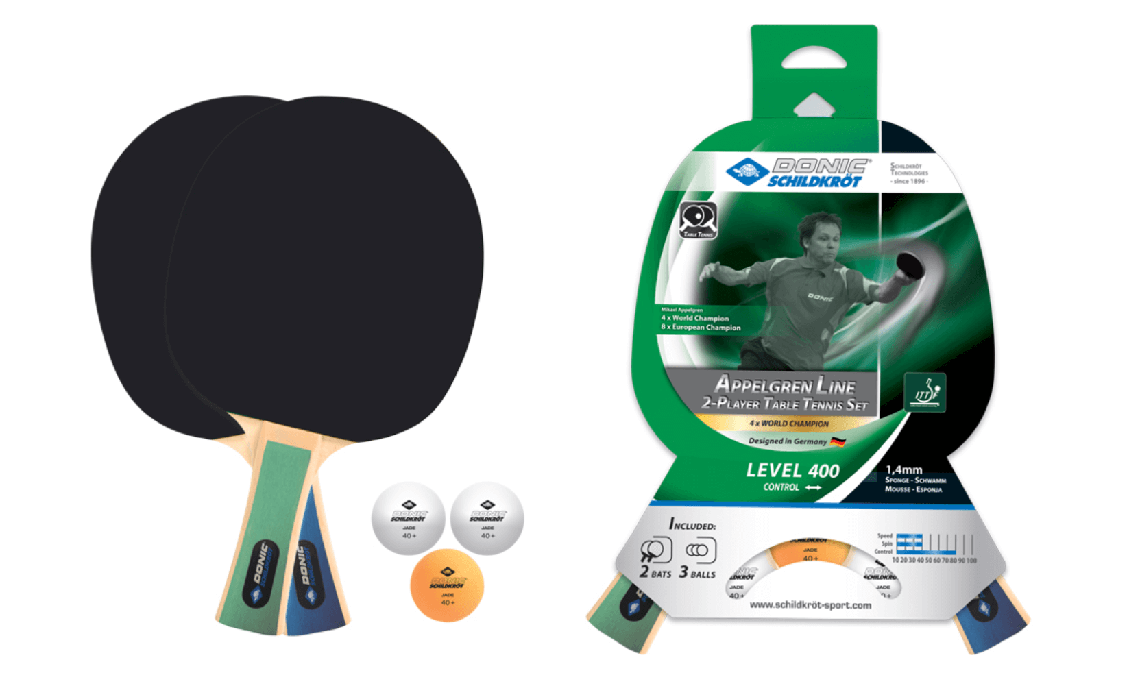 Tischtennis-1 Tischtennis-Set Appelgren Level 400