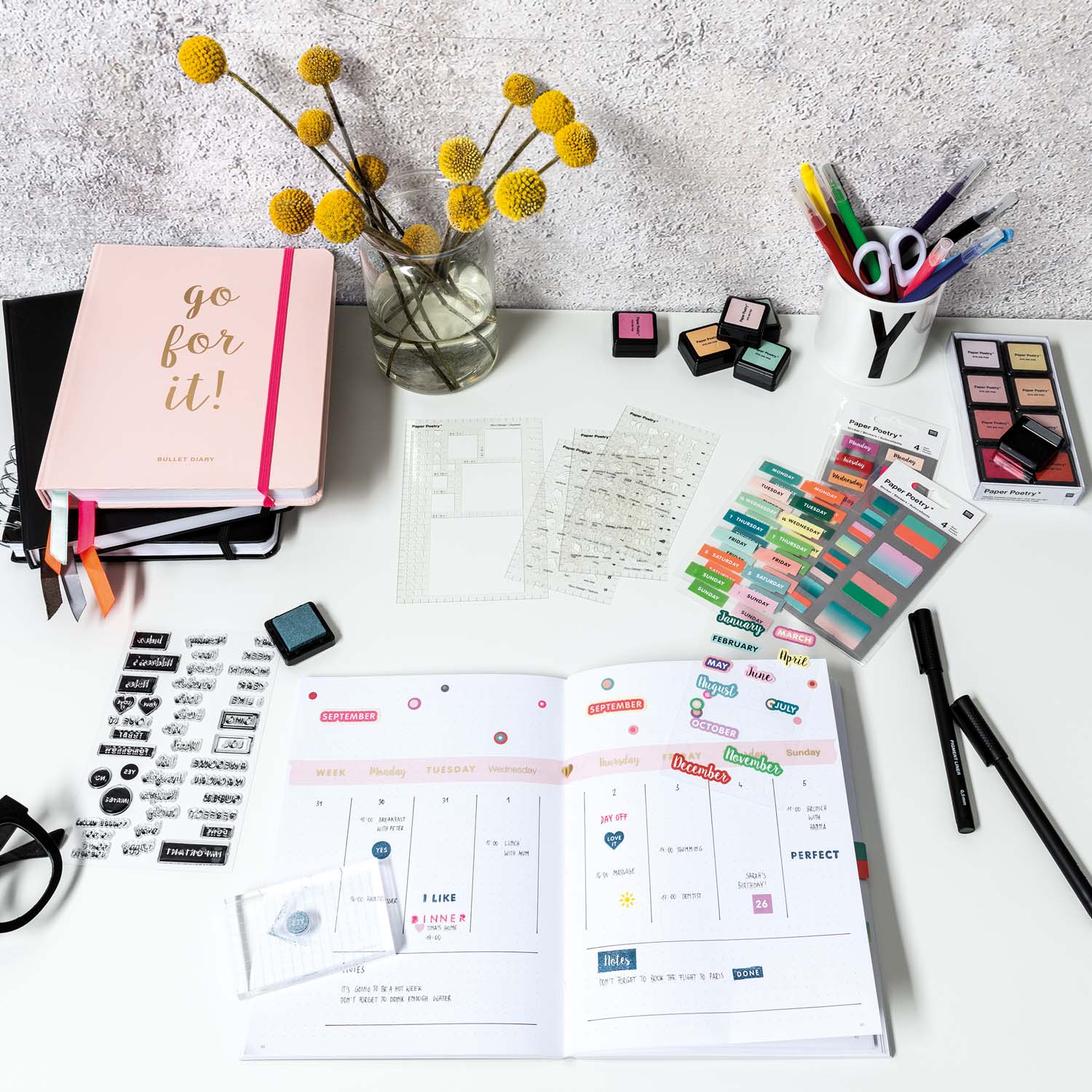 Sticker, Bullet Diary, Kreise