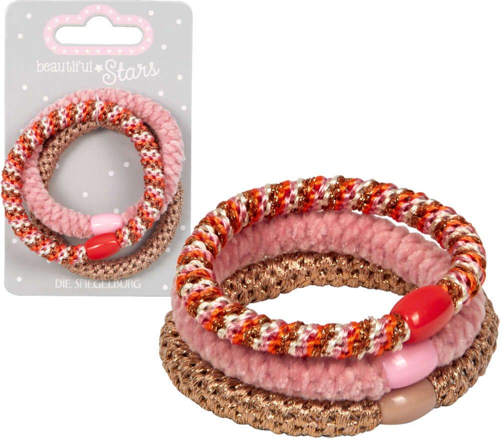 Haargummis Geflochten no.2 - beautiful Stars (einzeln)