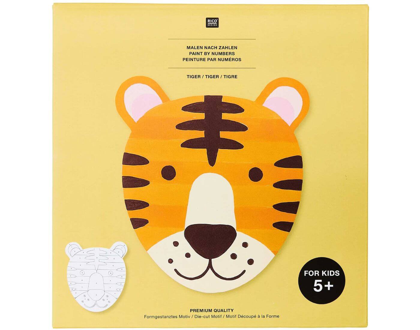 Malen nach Zahlen Tiger