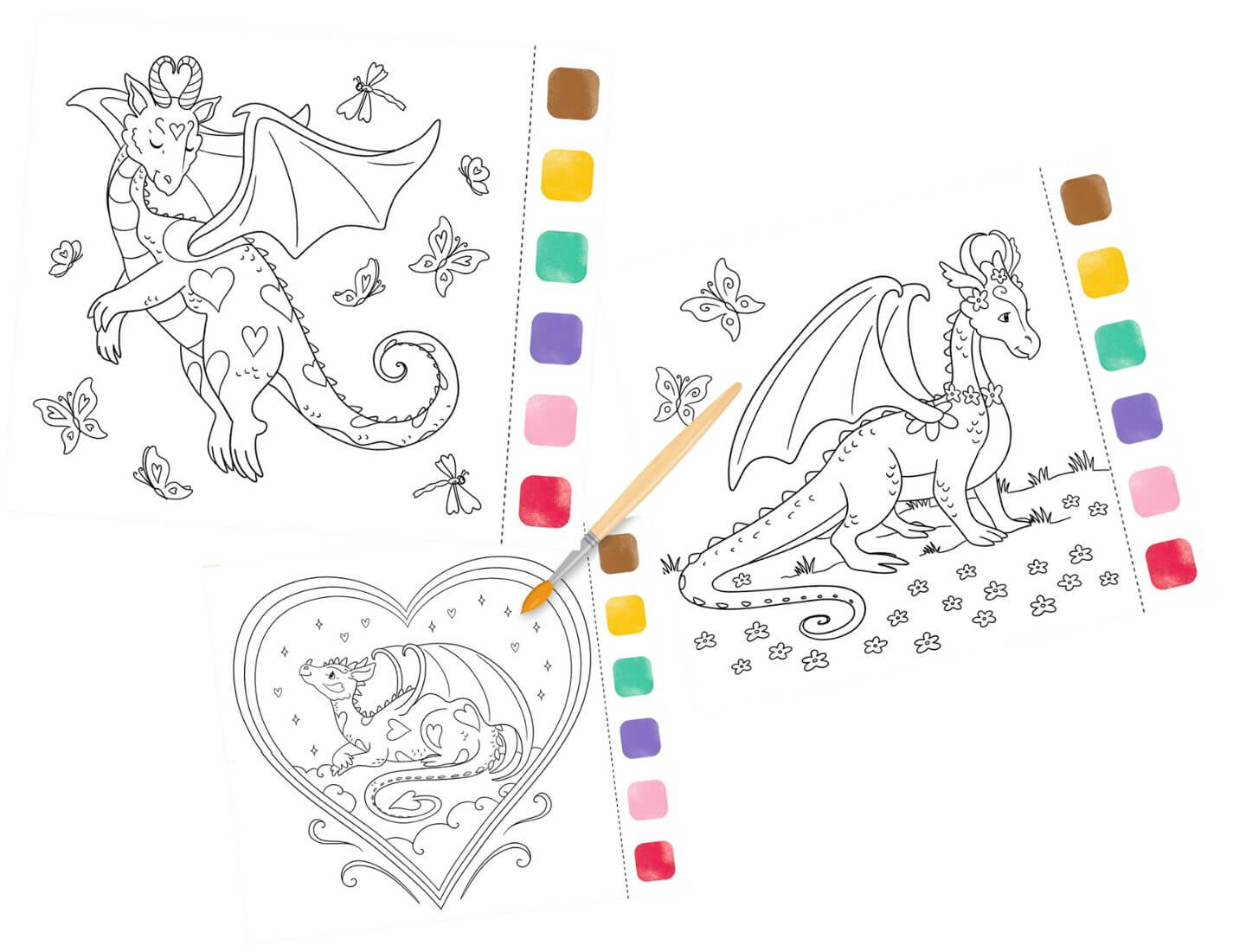 100% selbst gemacht: Aquarell-Glück Drachenzauber