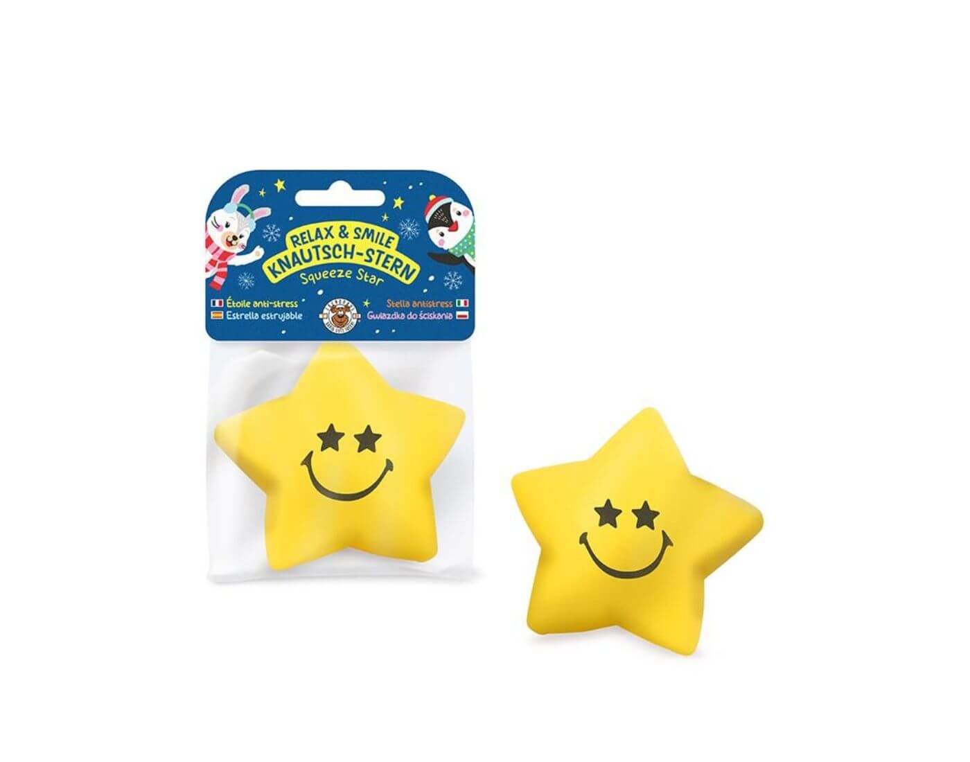 MAGIC MOMENTS Snow Friends Knautsch Stern Relax & Smile