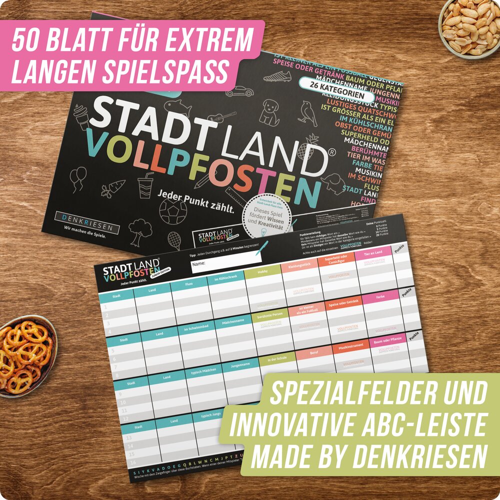 STADT LAND VOLLPFOSTEN® - JUNIOR EDITION - Für Kinder und Jugendliche