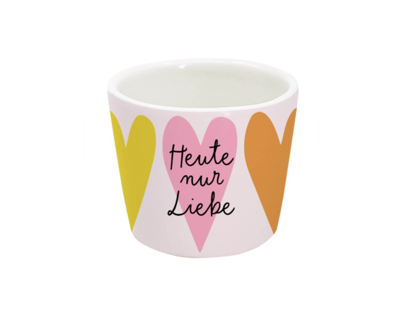 Eierbecher Gute Laune Heute nur Liebe