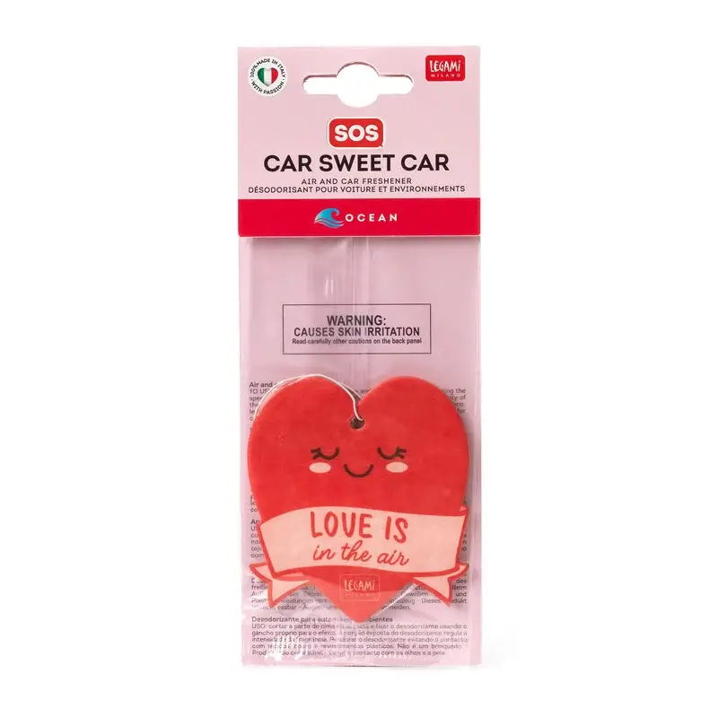 Duft-Auto-Herz-Legami-2-1 Duftspender für Auto und Innenräume - SOS Car Sweet Car - HEART