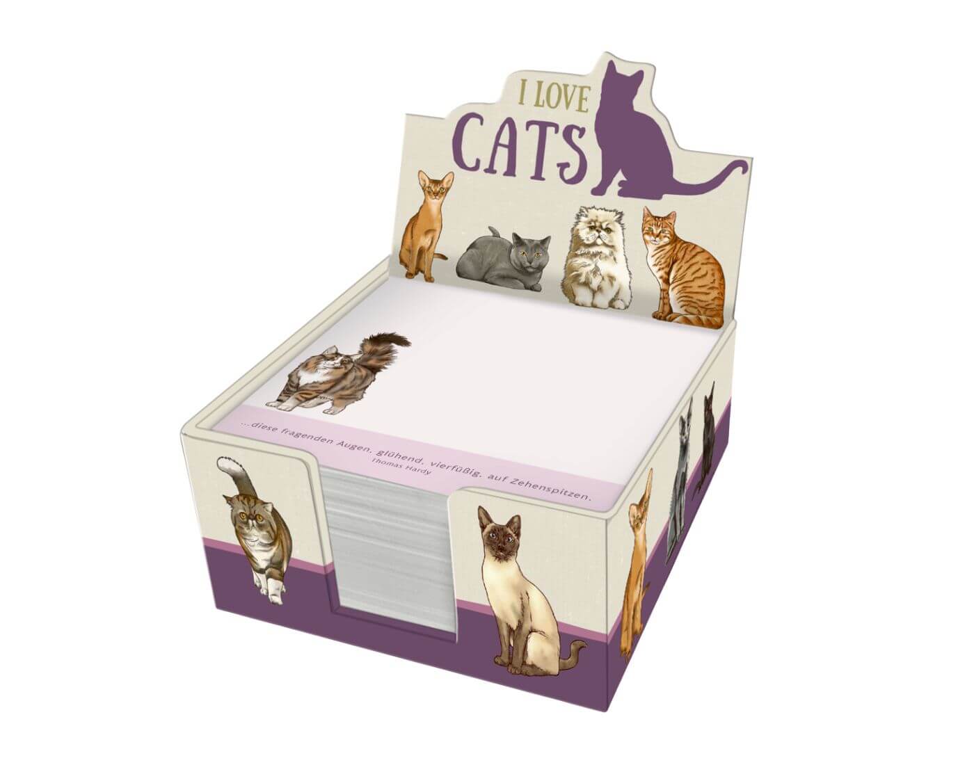 Zettelkästchen: I love cats (cats & dogs)
