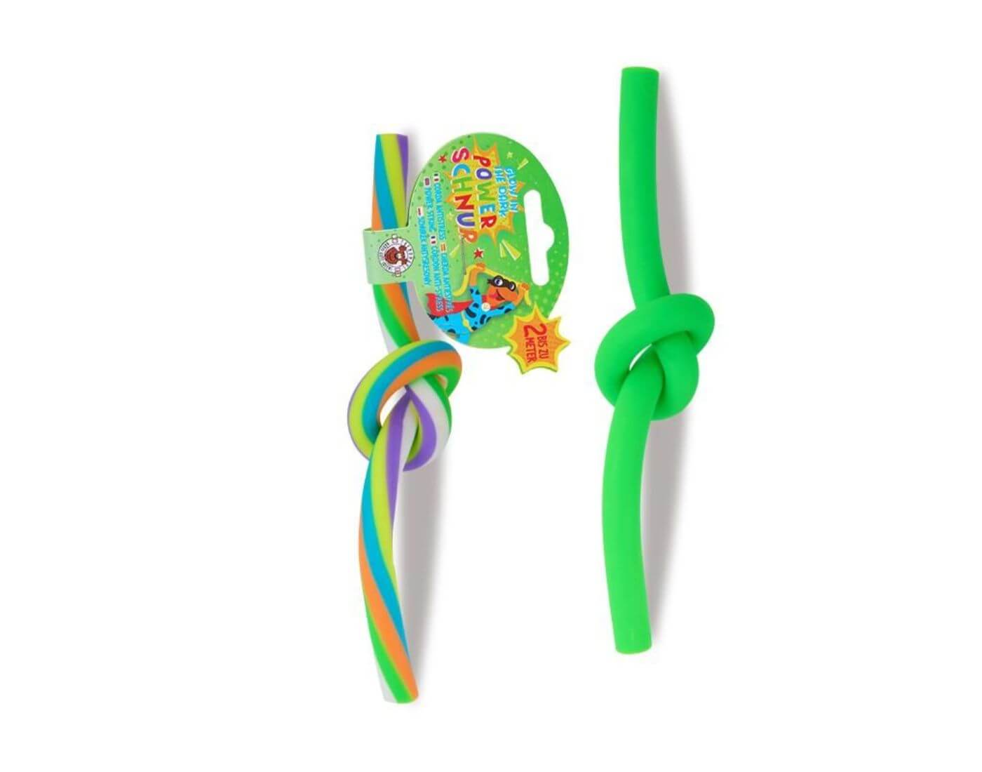 Powerschnur Glow in the Dark, 6-fach sortiert