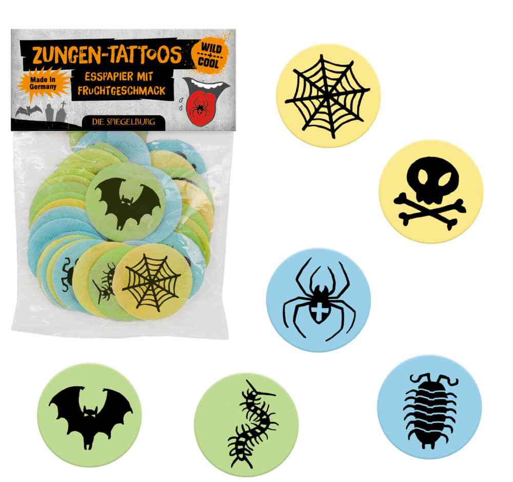Zungentattoos - Wild+Cool (Esspapier-Oblaten) Zungentattoos - Wild+Cool (Esspapier-Oblaten)