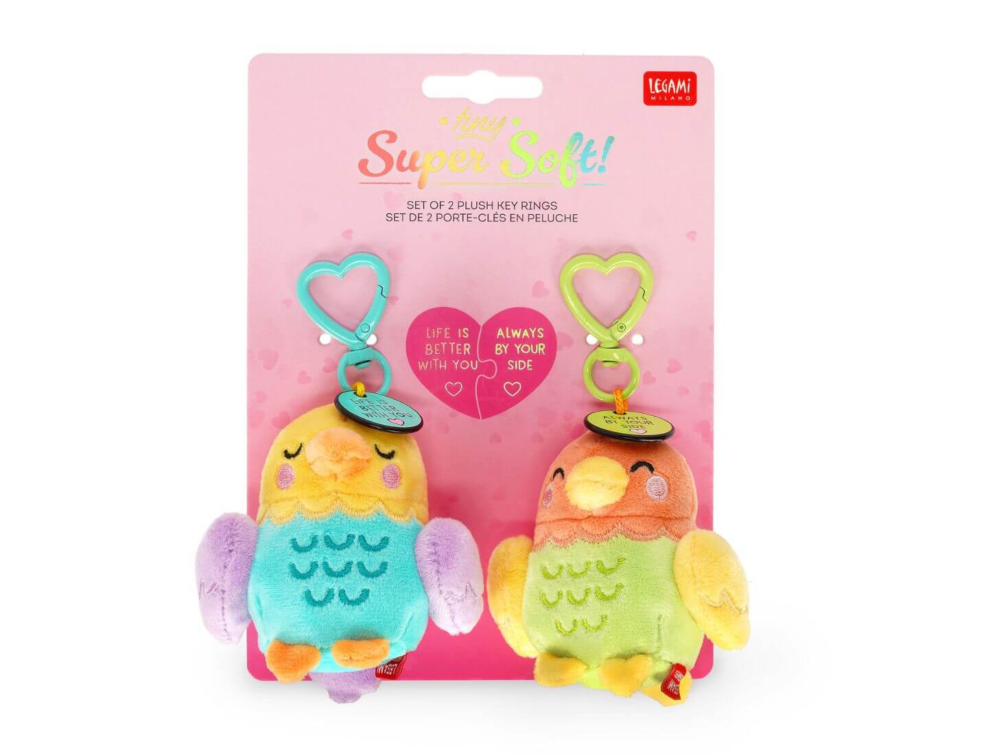 2 Plüsch-Schlüsselanhänger - Super Soft! - Tiny