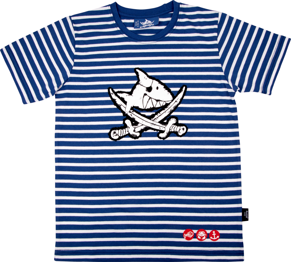 T-Shirt Capt'n Sharky, one size (Gr.104/116)
