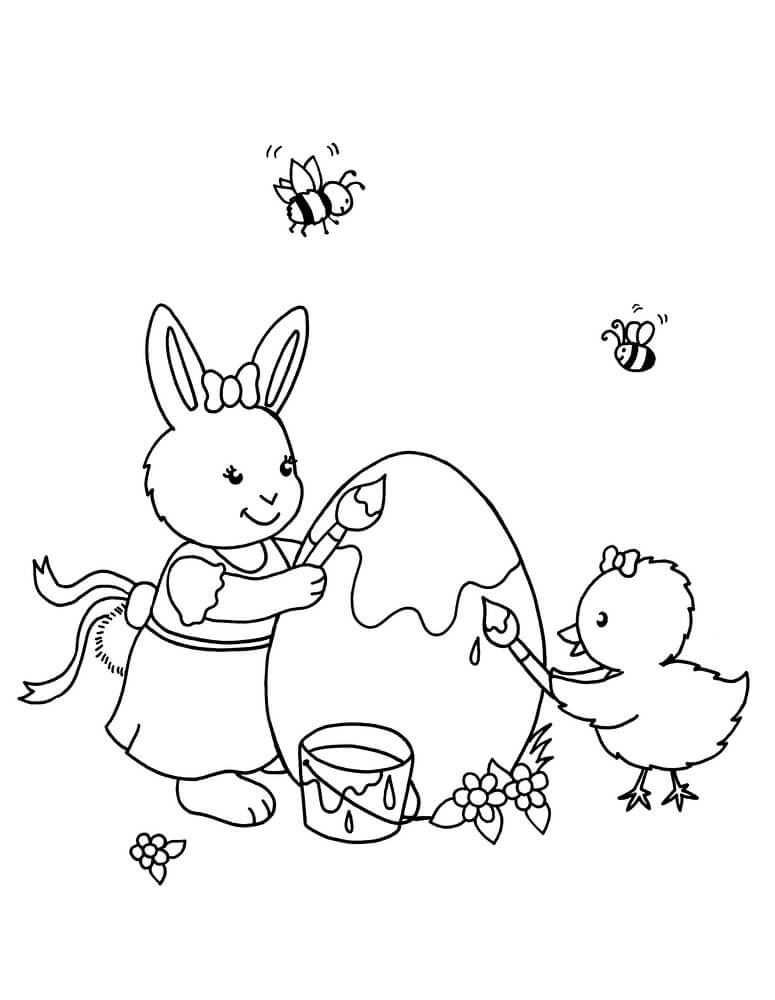 Malblock mit Glitzersteinchen - Frohe Ostern