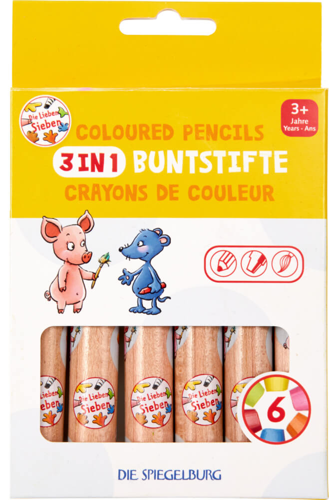 4029753183675 3-in-1 Buntstifte - Die Lieben Sieben
