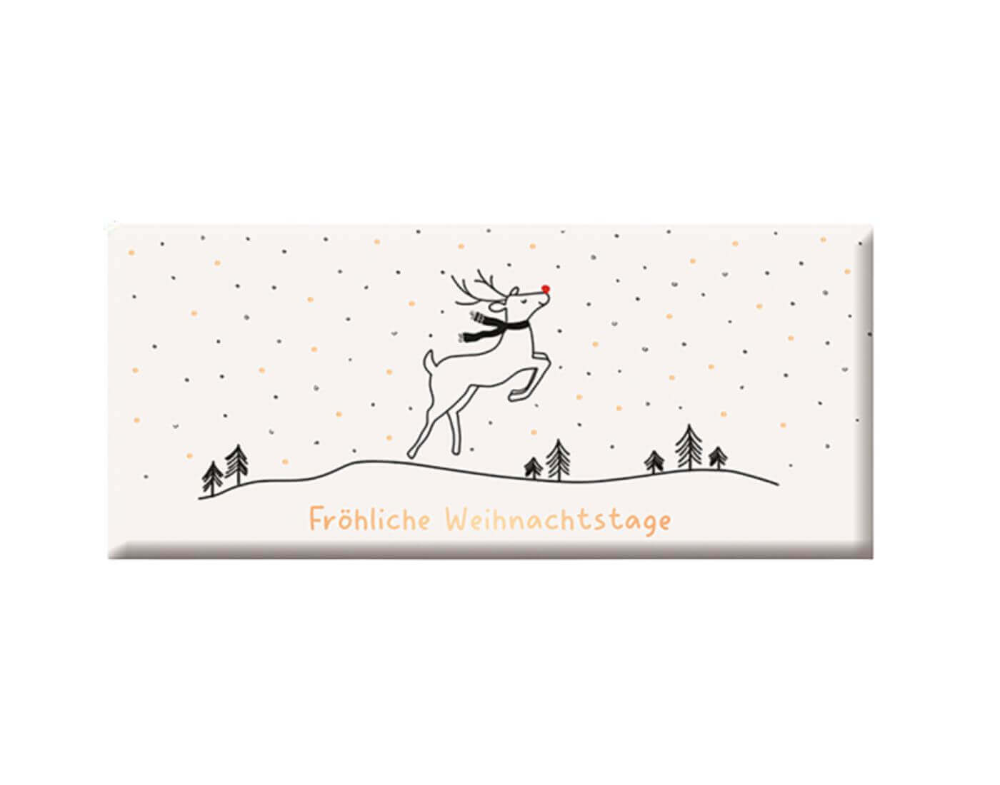 Schoko 30g Weihnachten Fröhliche Weihnachtstage Goldveredelung