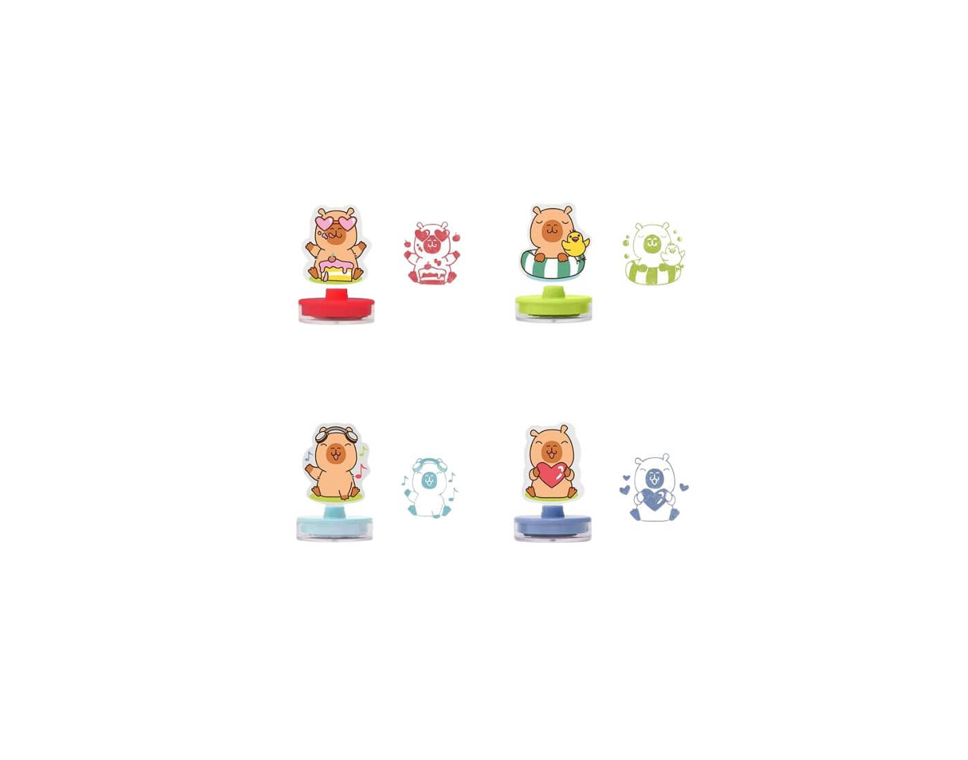 Capybara Acryl-Stempel selbstfärbend (einzeln)