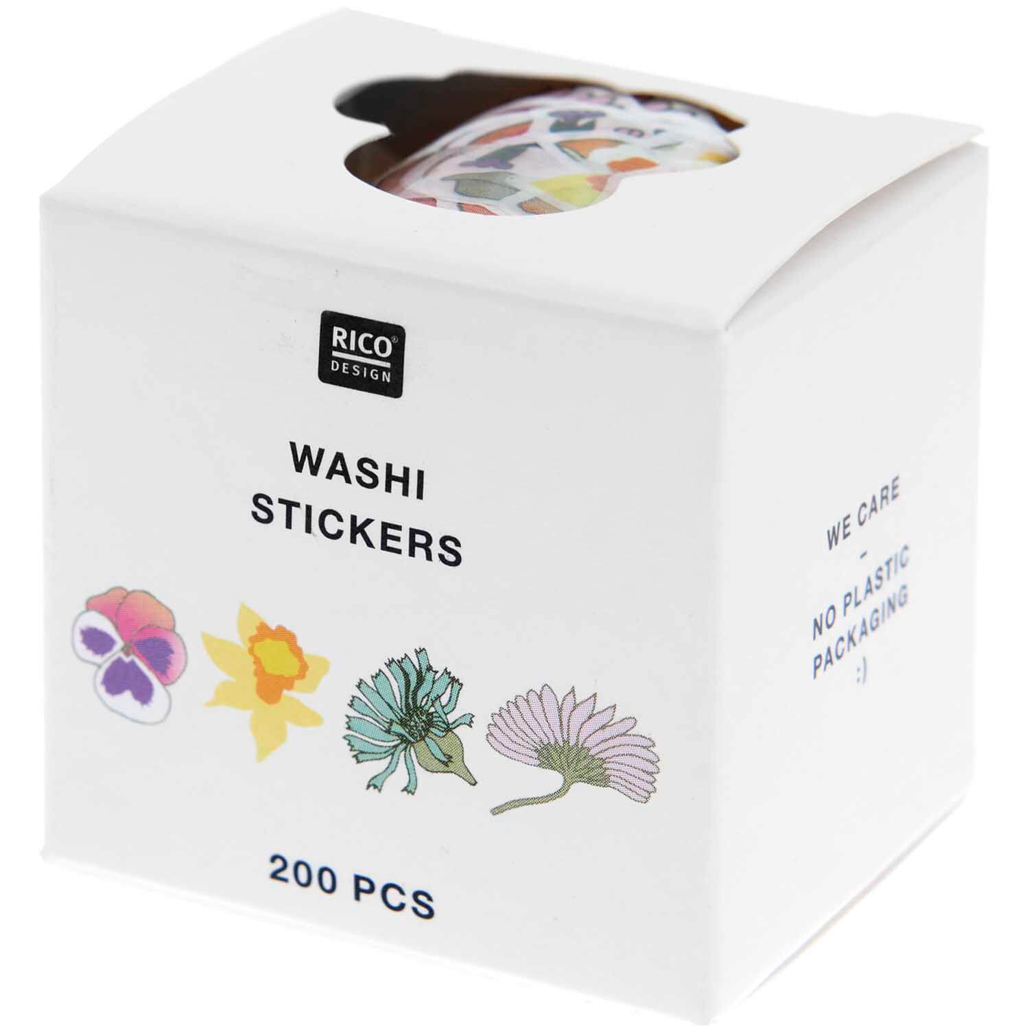 Paper Poetry Washi Sticker Futschikato Blumen
