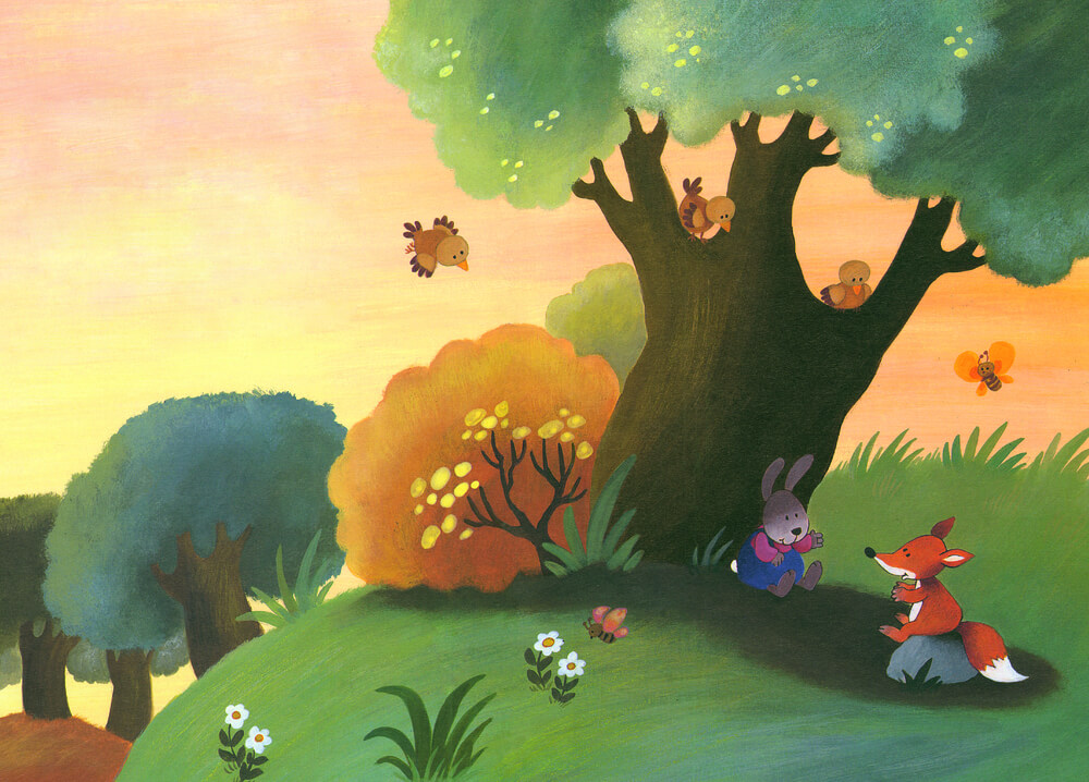 Gerda Wagener & Marie-José Sacré (Illustrator): Der klitzekleine Hase und der Fuchs