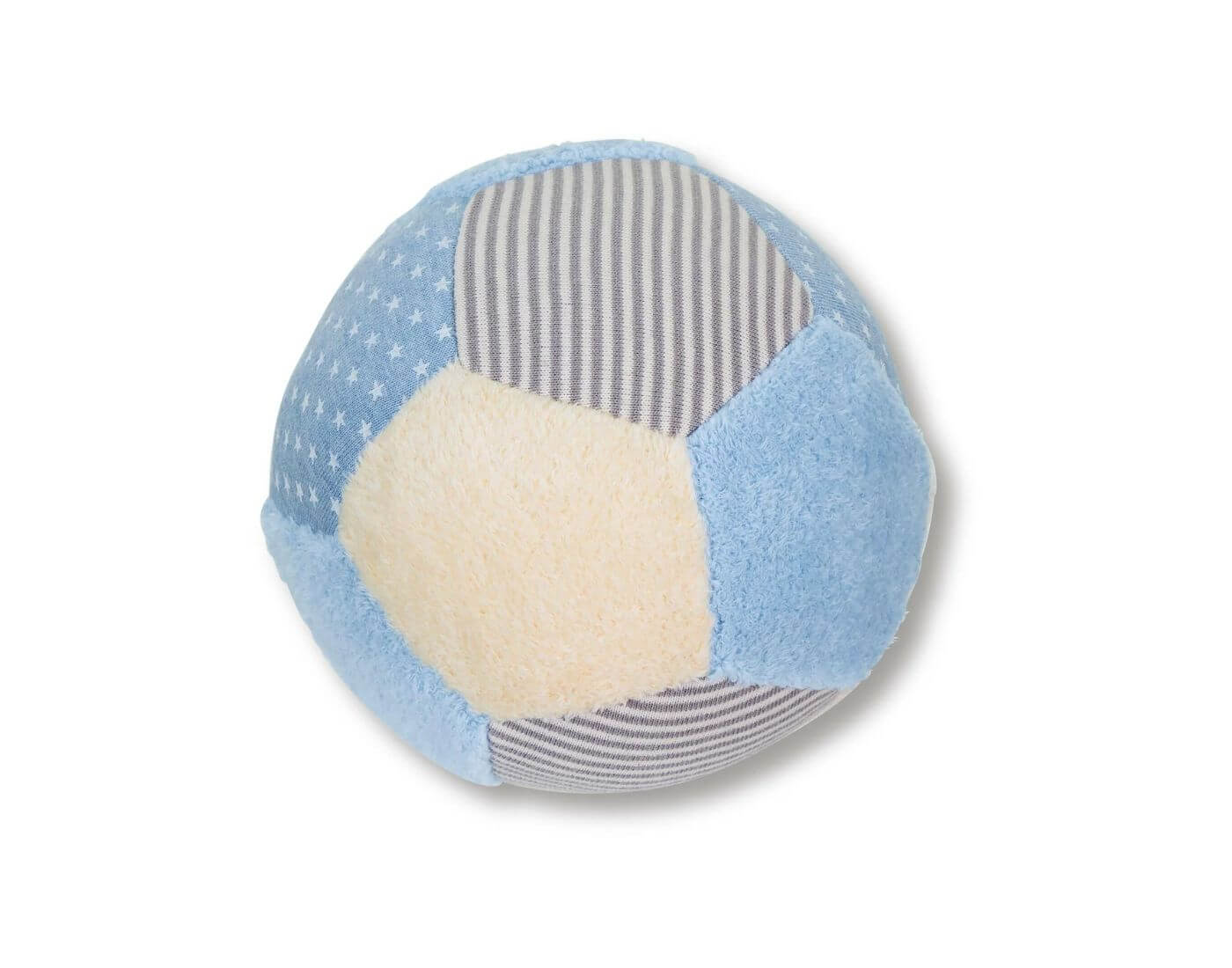 Stoffball blau/ecru