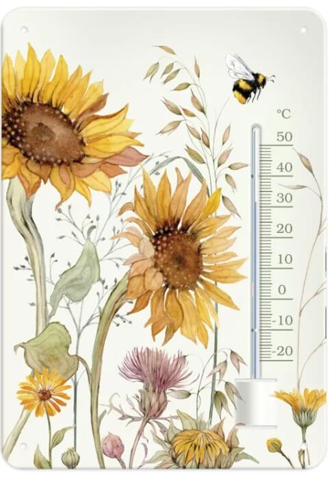 Thermometer Sonnenblumen
