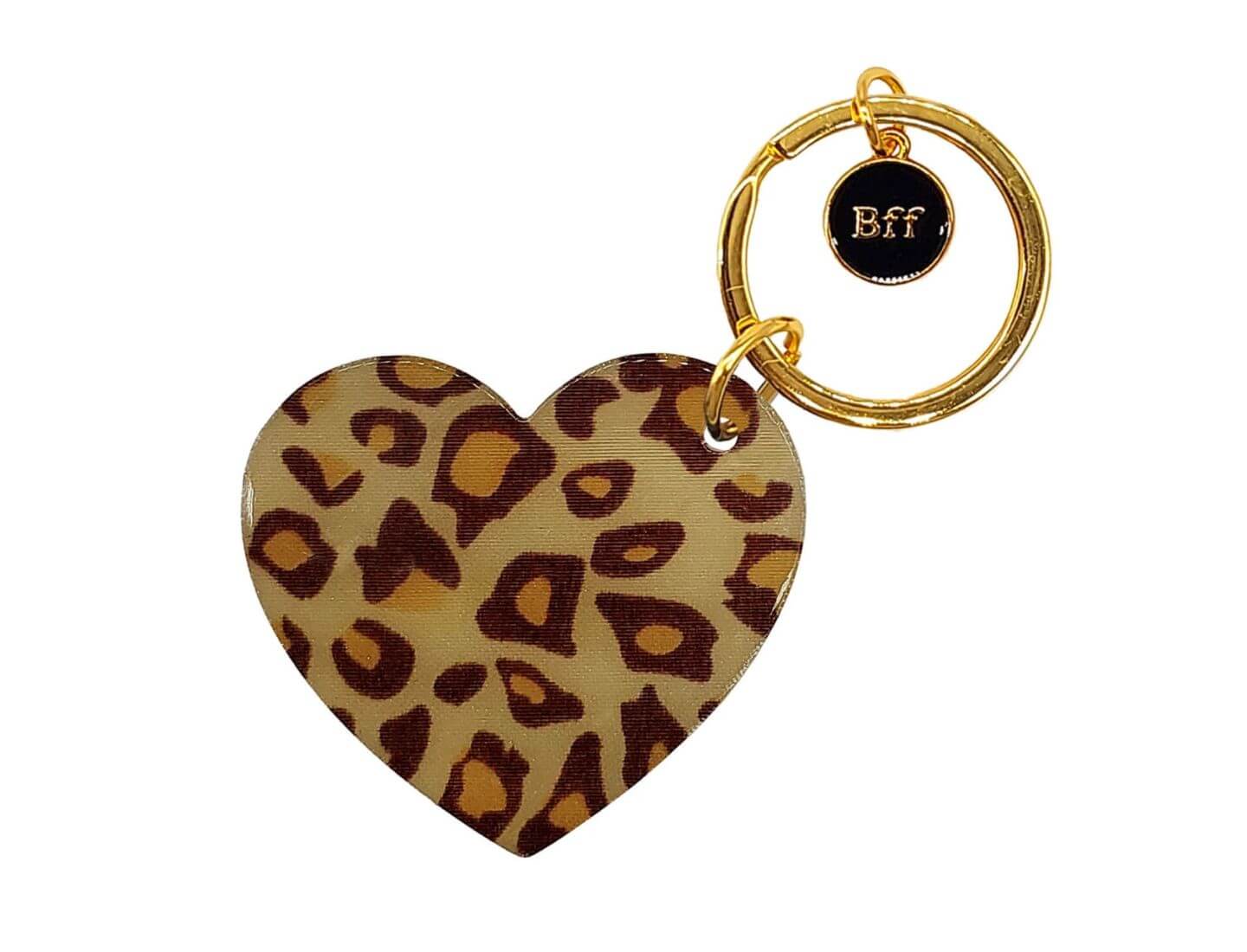 Schlüsselanhänger "Herz" gold Leo