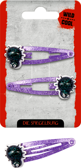 Haarclips Spinne + Fledermaus Wild+Cool